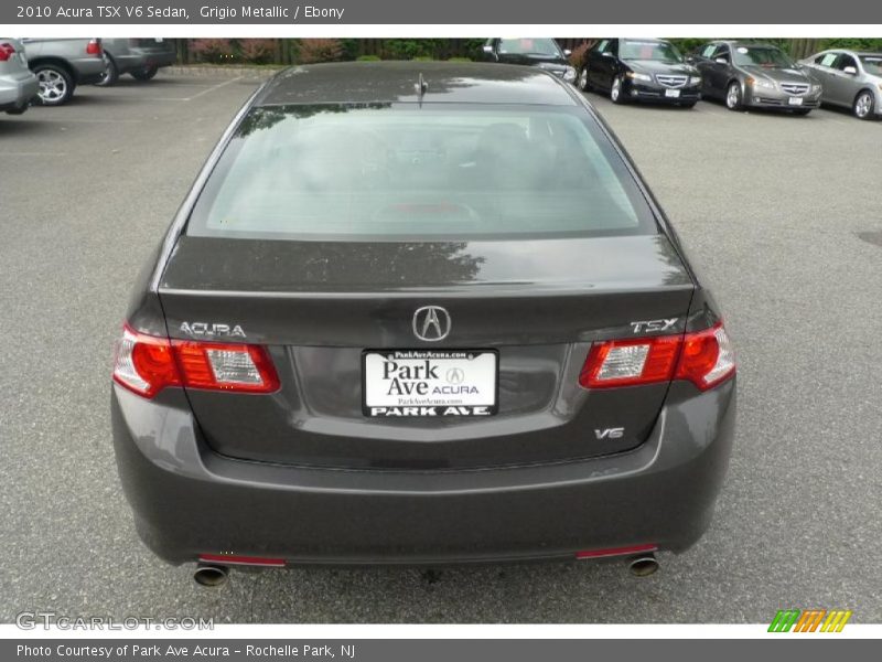 Grigio Metallic / Ebony 2010 Acura TSX V6 Sedan