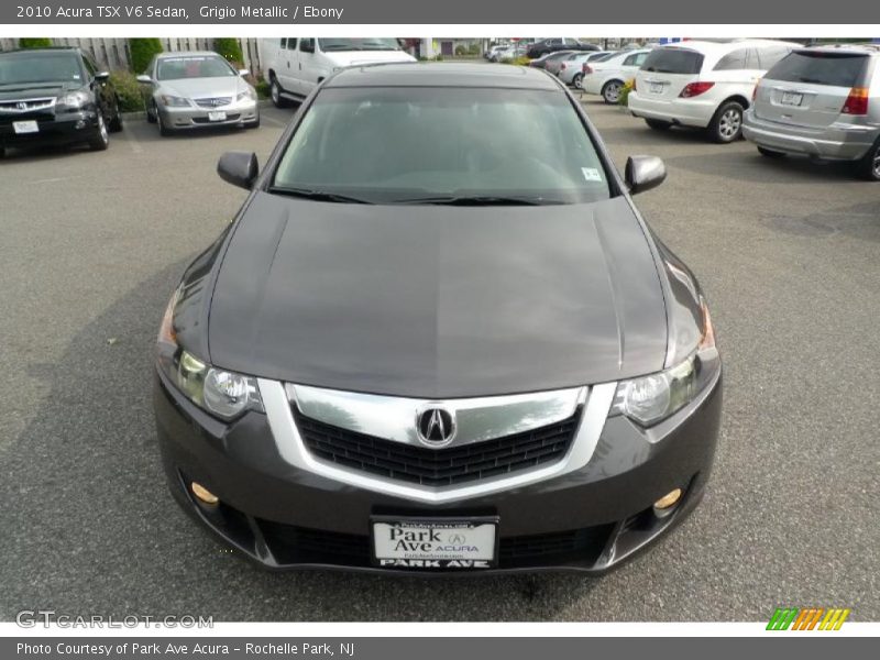 Grigio Metallic / Ebony 2010 Acura TSX V6 Sedan