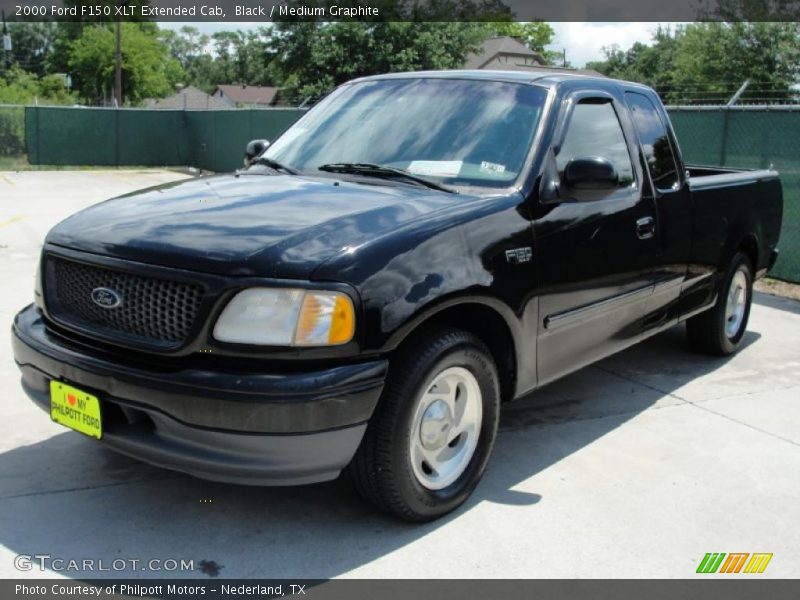 Black / Medium Graphite 2000 Ford F150 XLT Extended Cab