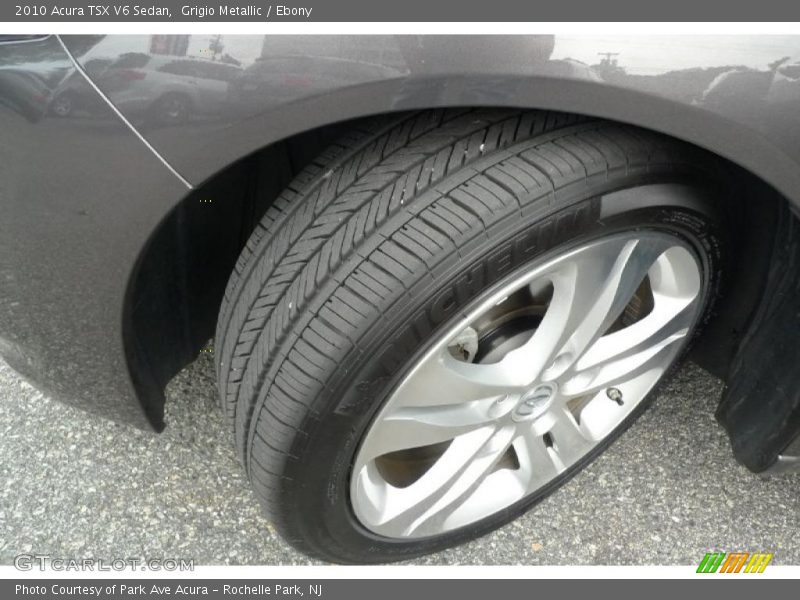 Grigio Metallic / Ebony 2010 Acura TSX V6 Sedan