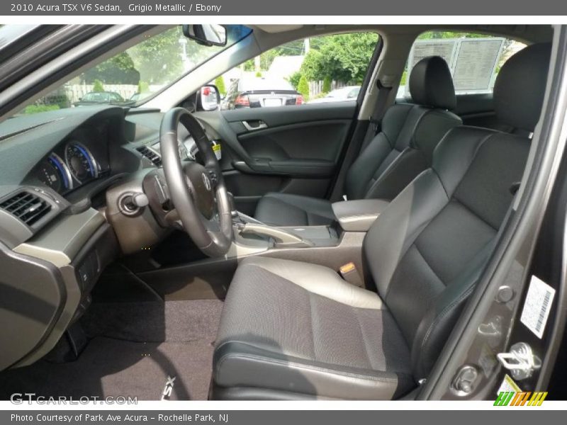 Grigio Metallic / Ebony 2010 Acura TSX V6 Sedan