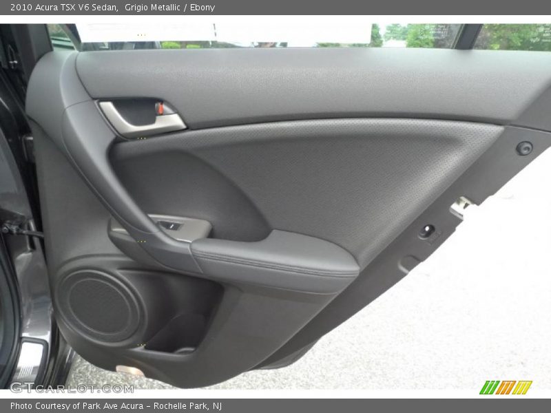 Grigio Metallic / Ebony 2010 Acura TSX V6 Sedan