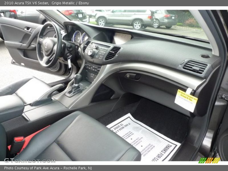 Grigio Metallic / Ebony 2010 Acura TSX V6 Sedan