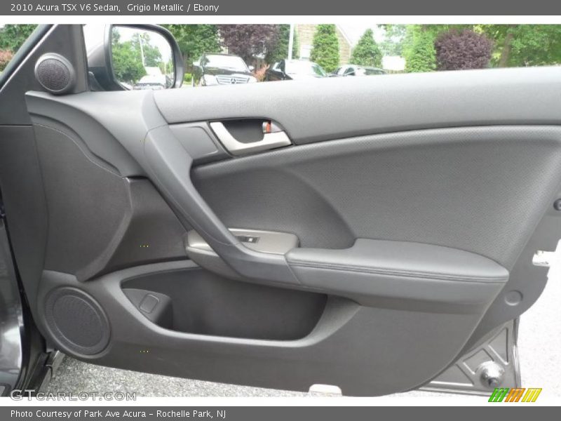 Grigio Metallic / Ebony 2010 Acura TSX V6 Sedan