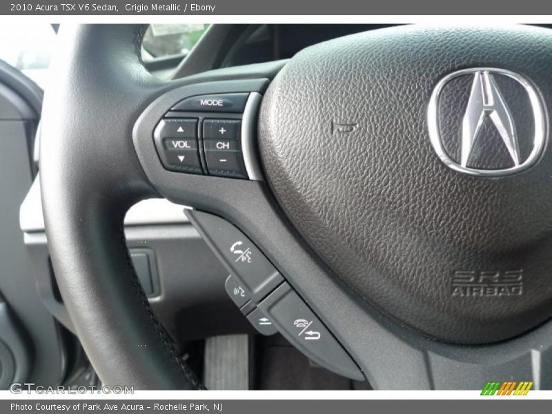 Grigio Metallic / Ebony 2010 Acura TSX V6 Sedan
