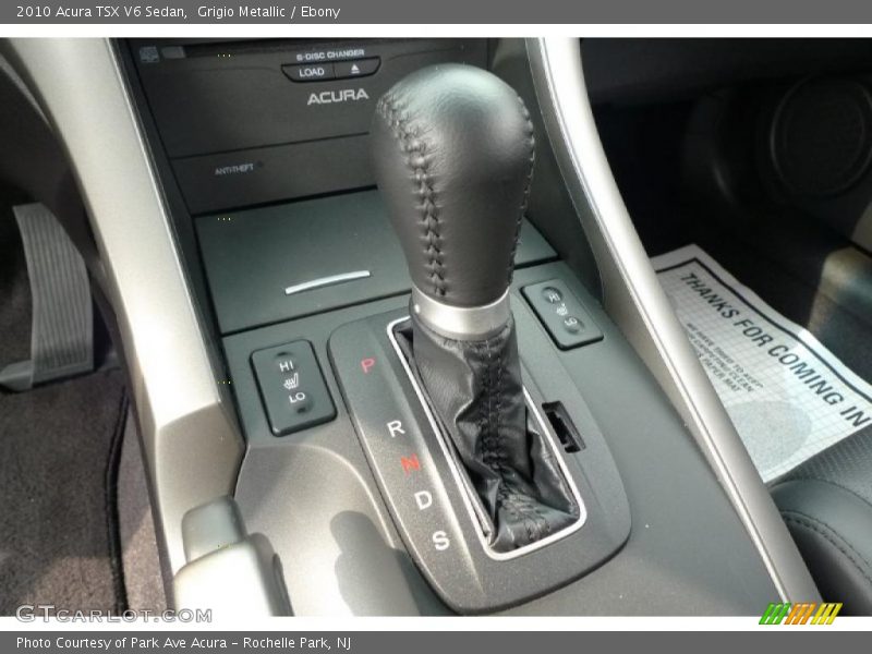 Grigio Metallic / Ebony 2010 Acura TSX V6 Sedan