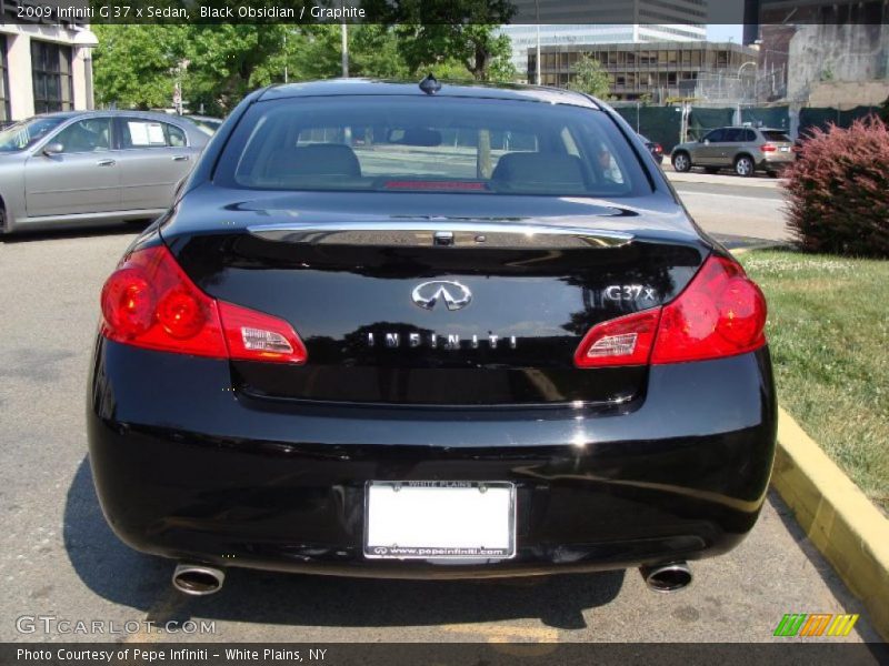 Black Obsidian / Graphite 2009 Infiniti G 37 x Sedan