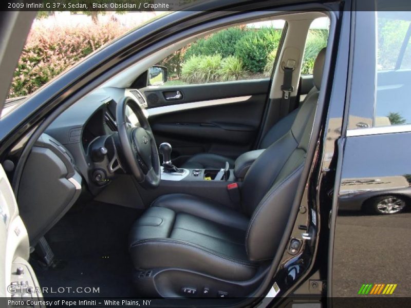 Black Obsidian / Graphite 2009 Infiniti G 37 x Sedan