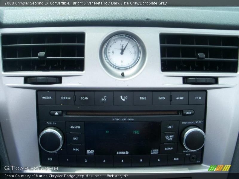 Bright Silver Metallic / Dark Slate Gray/Light Slate Gray 2008 Chrysler Sebring LX Convertible