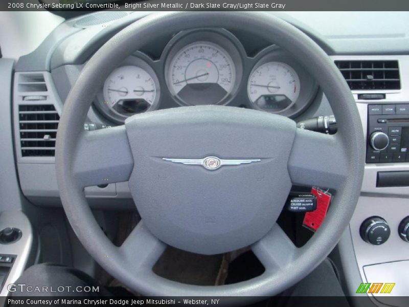 Bright Silver Metallic / Dark Slate Gray/Light Slate Gray 2008 Chrysler Sebring LX Convertible
