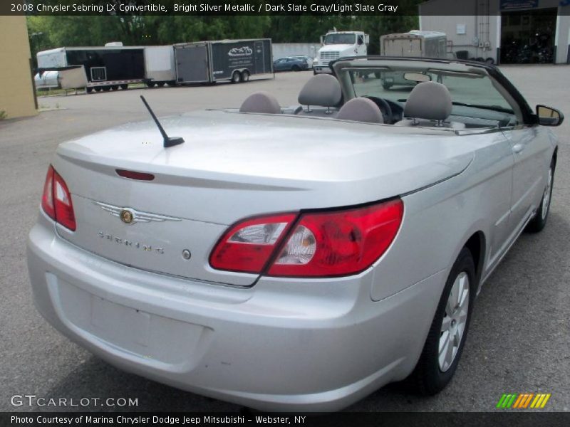 Bright Silver Metallic / Dark Slate Gray/Light Slate Gray 2008 Chrysler Sebring LX Convertible