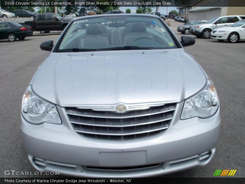 Bright Silver Metallic / Dark Slate Gray/Light Slate Gray 2008 Chrysler Sebring LX Convertible