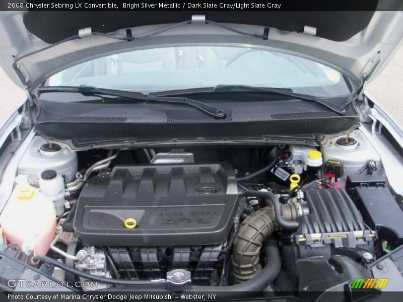 Bright Silver Metallic / Dark Slate Gray/Light Slate Gray 2008 Chrysler Sebring LX Convertible
