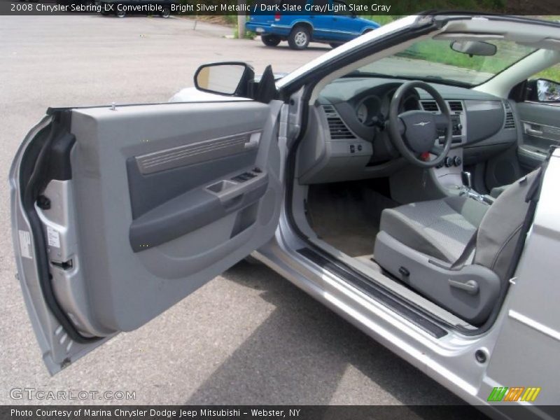 Bright Silver Metallic / Dark Slate Gray/Light Slate Gray 2008 Chrysler Sebring LX Convertible