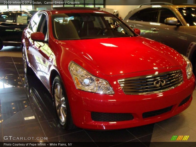 Garnet Ember / Graphite 2009 Infiniti G 37 x Sedan