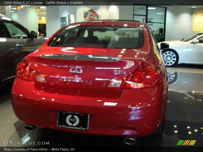 Garnet Ember / Graphite 2009 Infiniti G 37 x Sedan