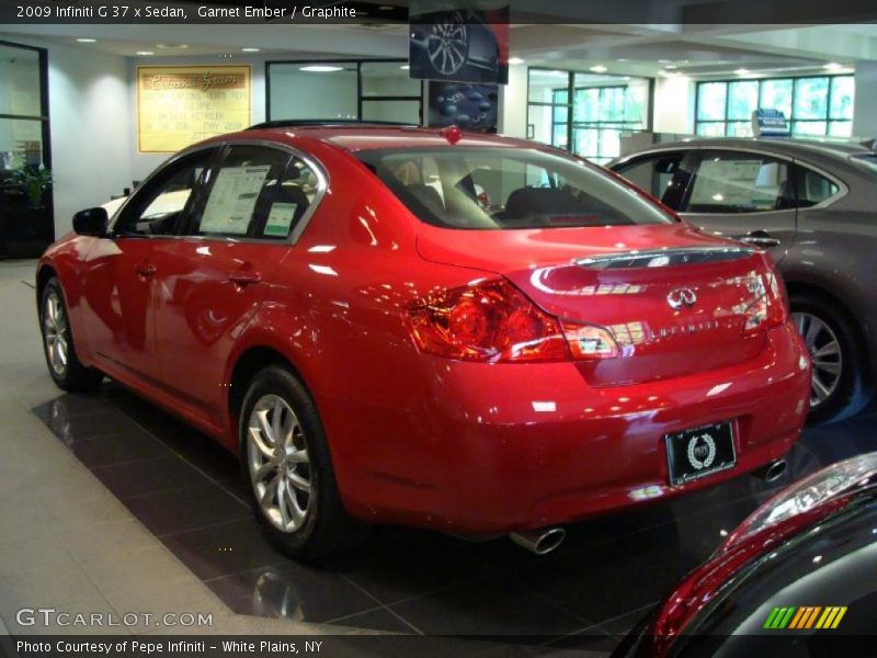 Garnet Ember / Graphite 2009 Infiniti G 37 x Sedan