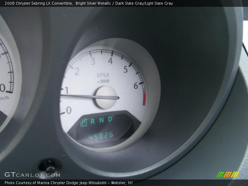 Bright Silver Metallic / Dark Slate Gray/Light Slate Gray 2008 Chrysler Sebring LX Convertible