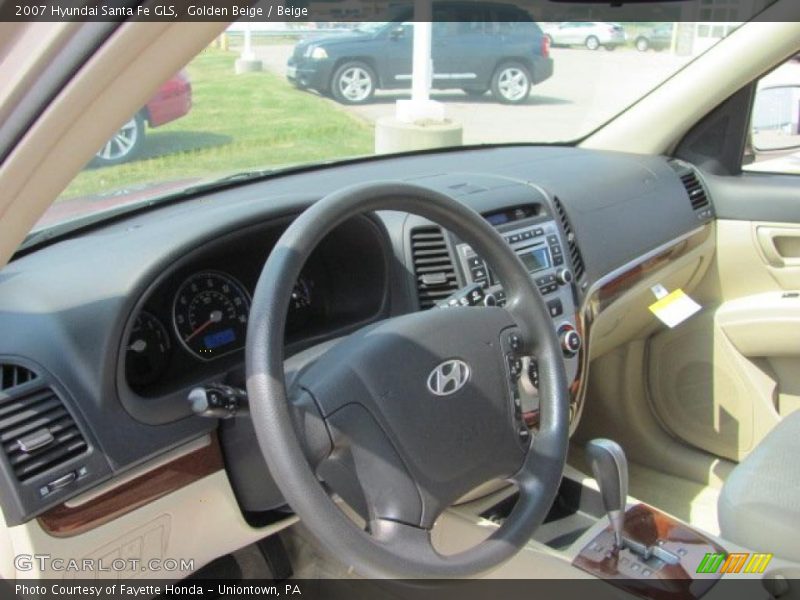 Golden Beige / Beige 2007 Hyundai Santa Fe GLS