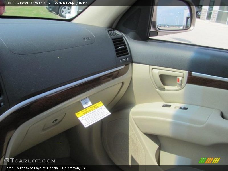 Golden Beige / Beige 2007 Hyundai Santa Fe GLS