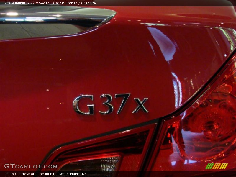 Garnet Ember / Graphite 2009 Infiniti G 37 x Sedan