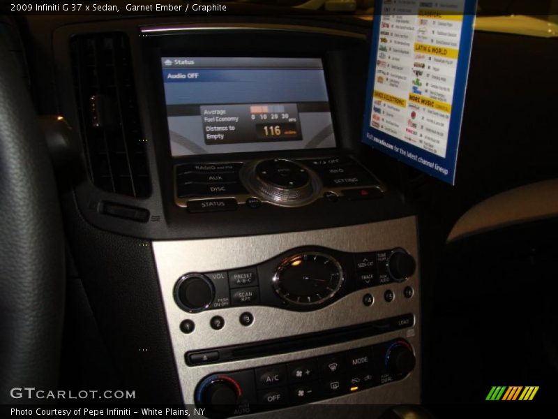 Garnet Ember / Graphite 2009 Infiniti G 37 x Sedan