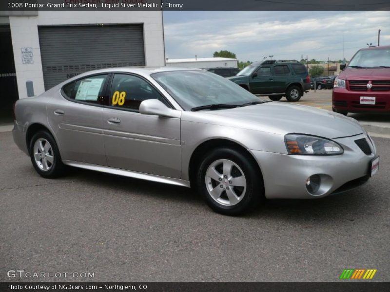 Liquid Silver Metallic / Ebony 2008 Pontiac Grand Prix Sedan