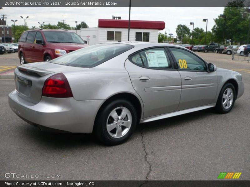 Liquid Silver Metallic / Ebony 2008 Pontiac Grand Prix Sedan