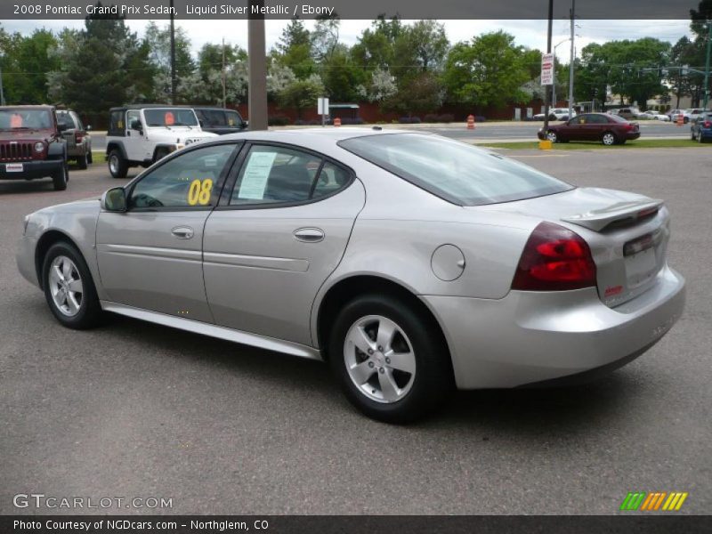 Liquid Silver Metallic / Ebony 2008 Pontiac Grand Prix Sedan