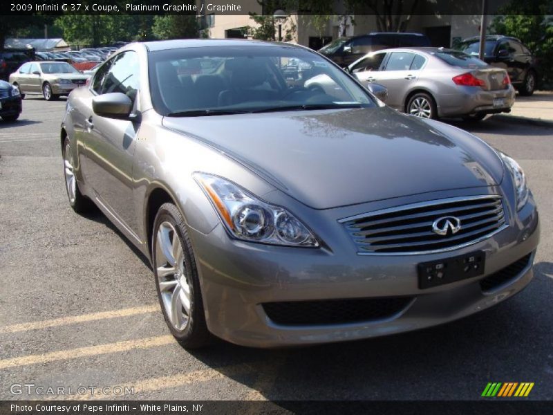 Platinum Graphite / Graphite 2009 Infiniti G 37 x Coupe