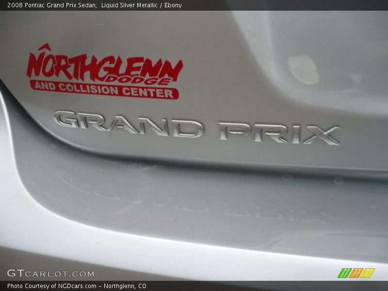 Liquid Silver Metallic / Ebony 2008 Pontiac Grand Prix Sedan