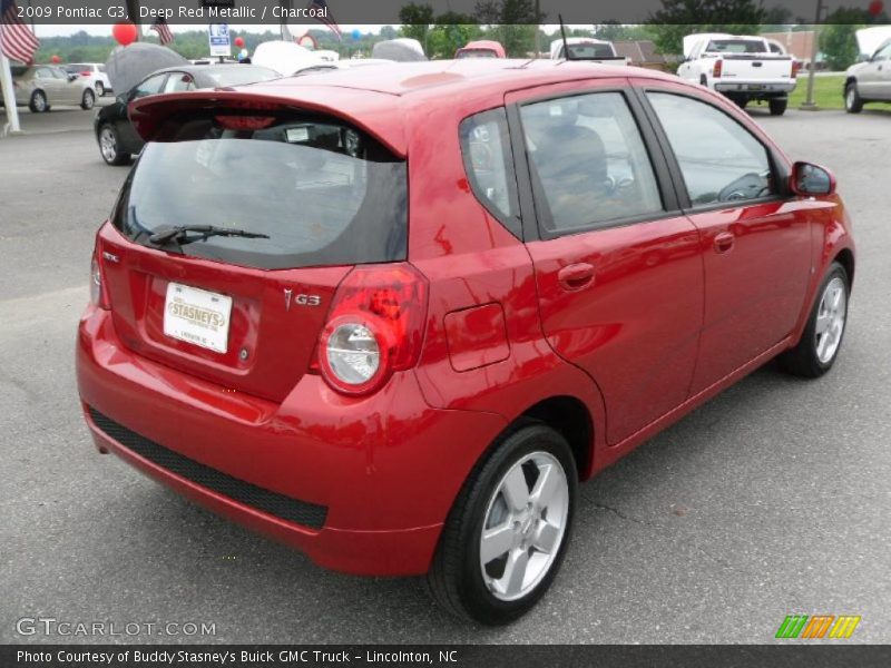 Deep Red Metallic / Charcoal 2009 Pontiac G3