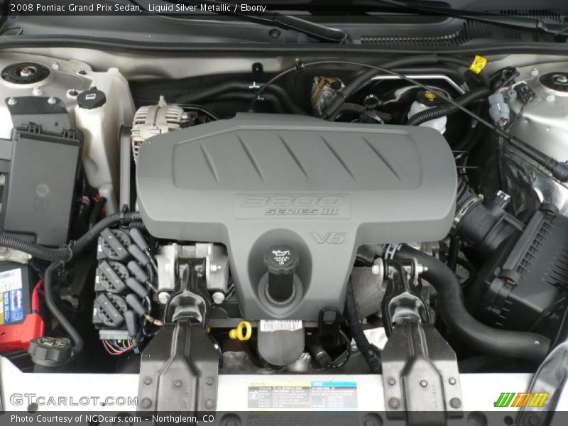 Liquid Silver Metallic / Ebony 2008 Pontiac Grand Prix Sedan