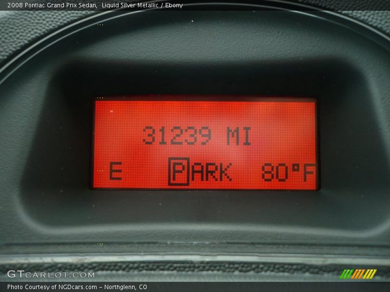 Liquid Silver Metallic / Ebony 2008 Pontiac Grand Prix Sedan