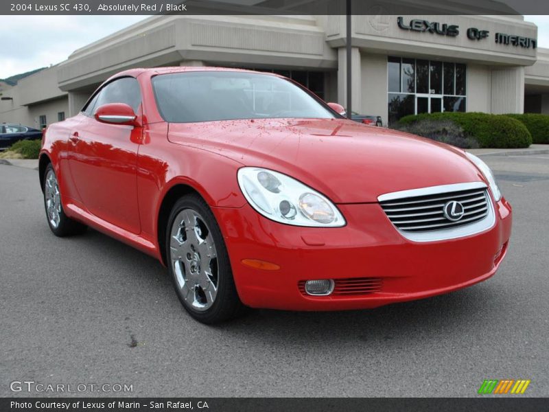 Absolutely Red / Black 2004 Lexus SC 430