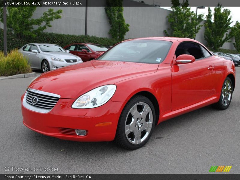 Absolutely Red / Black 2004 Lexus SC 430
