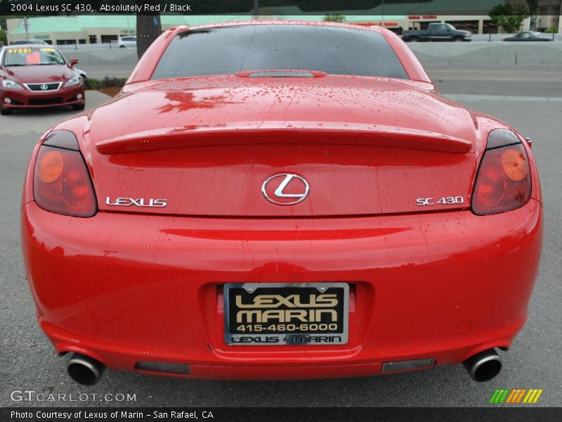 Absolutely Red / Black 2004 Lexus SC 430