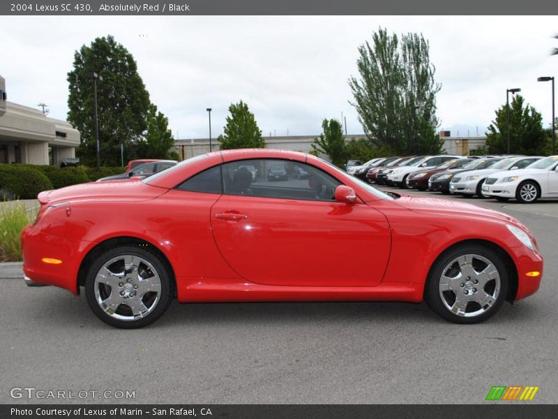 Absolutely Red / Black 2004 Lexus SC 430