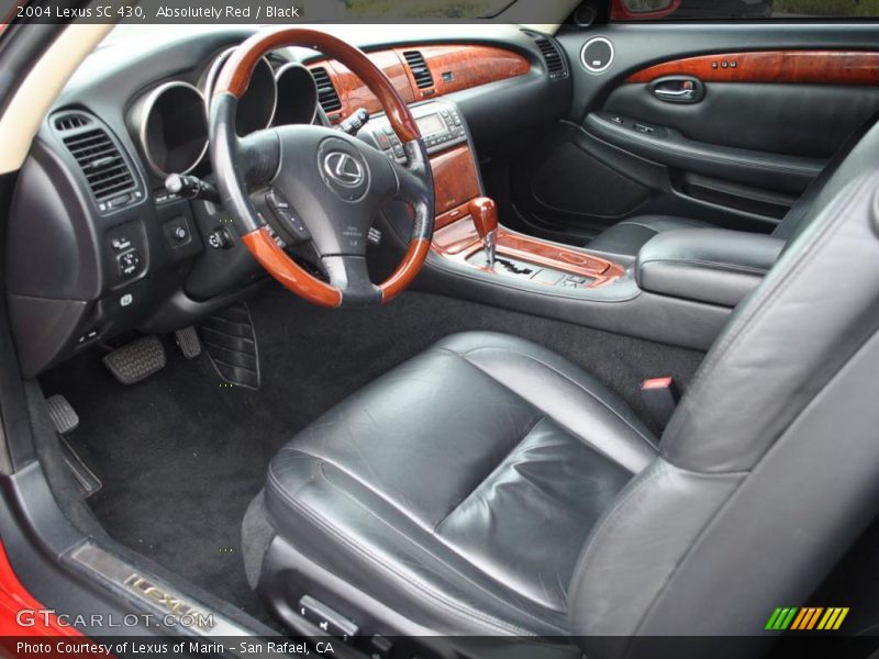 Absolutely Red / Black 2004 Lexus SC 430