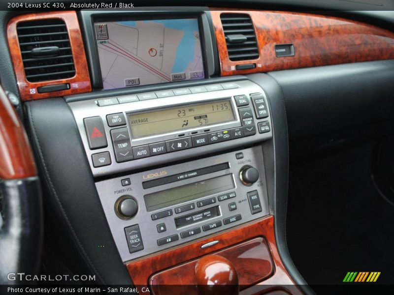 Absolutely Red / Black 2004 Lexus SC 430