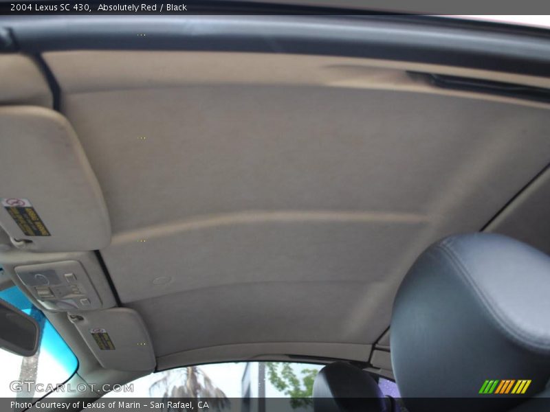 Absolutely Red / Black 2004 Lexus SC 430