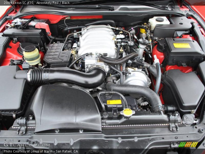 Absolutely Red / Black 2004 Lexus SC 430