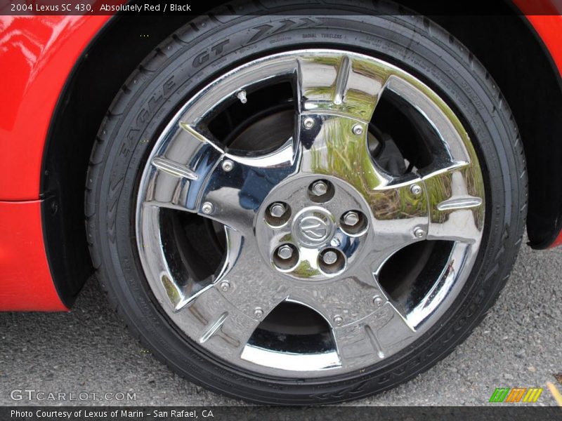 Absolutely Red / Black 2004 Lexus SC 430