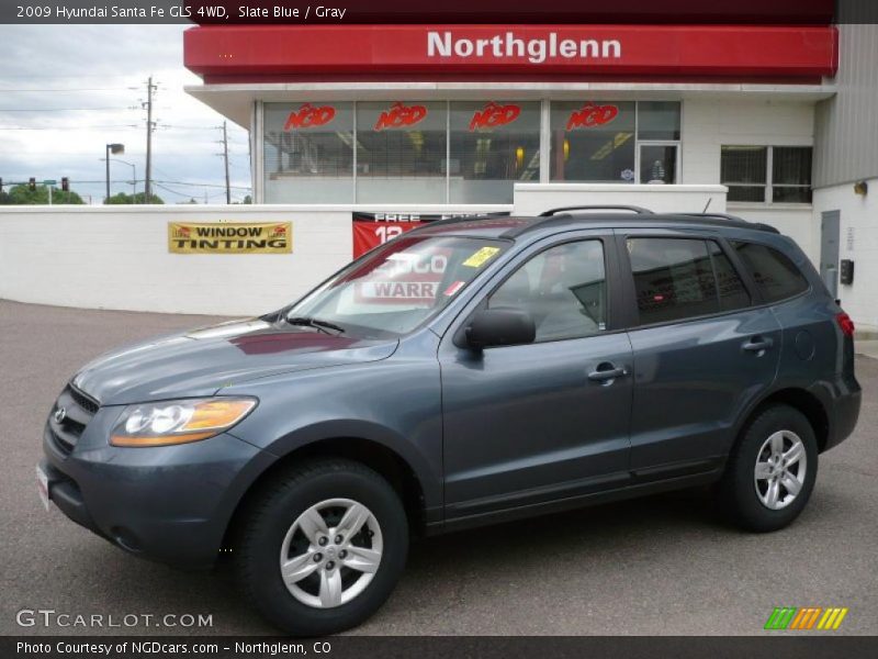 Slate Blue / Gray 2009 Hyundai Santa Fe GLS 4WD
