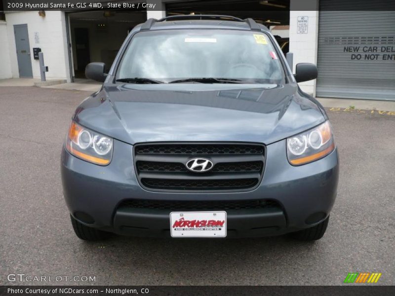 Slate Blue / Gray 2009 Hyundai Santa Fe GLS 4WD