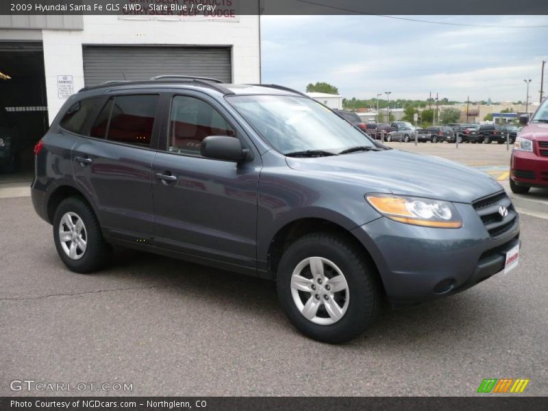 Slate Blue / Gray 2009 Hyundai Santa Fe GLS 4WD
