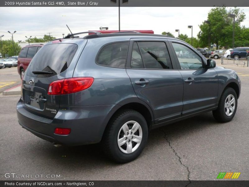 Slate Blue / Gray 2009 Hyundai Santa Fe GLS 4WD