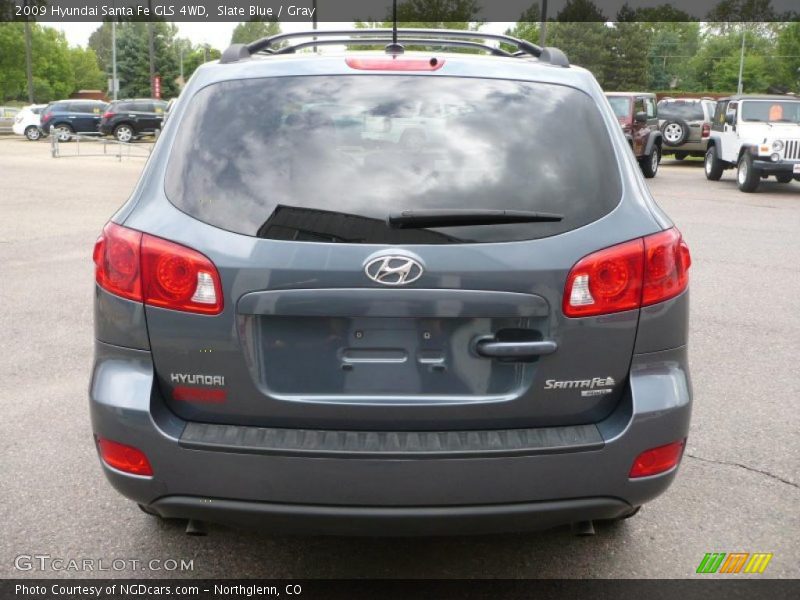 Slate Blue / Gray 2009 Hyundai Santa Fe GLS 4WD