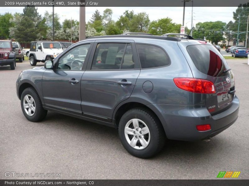 Slate Blue / Gray 2009 Hyundai Santa Fe GLS 4WD
