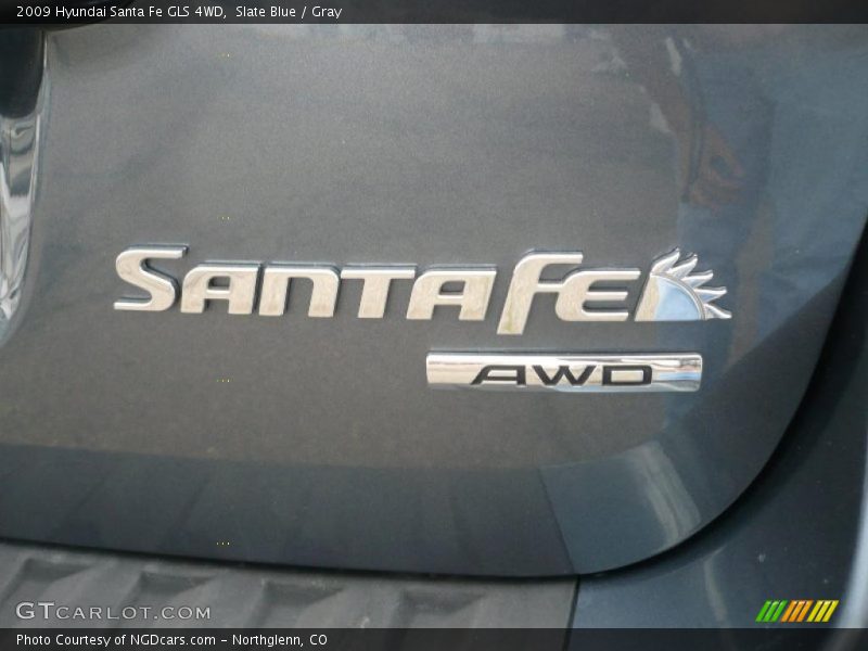 Slate Blue / Gray 2009 Hyundai Santa Fe GLS 4WD